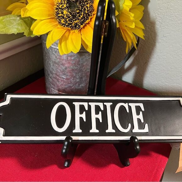 NWT Black and White Office Sign #YC - Picture 7 of 7